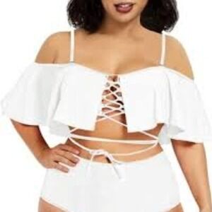 DACI WHITE WOMEN SWIMMING TANKINI SIZE XL BRAND NEW WITH TAGS